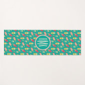 Monogrammm| Ein bisschen Spaß im Sonnenschritt Yogamatte (Vorderseite (Horizontal))