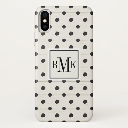 Monogrammm| Einfache Zeichen Schritt drei Case-Mate iPhone Hülle (Rückseite)