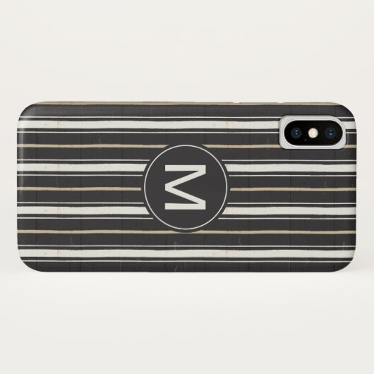 Monogrammm| Einfache Zeichen Schritt zwei Case-Mate iPhone Hülle (Rückseite (Horizontal))