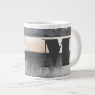 Monogrammm   Erde und Rauch I Jumbo-Tasse
