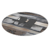 Monogrammm | Erde und Rauch I Schneidebrett (Ecke)