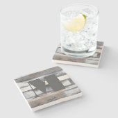 Monogrammm | Erde und Rauch I Steinuntersetzer (Seitenansicht)