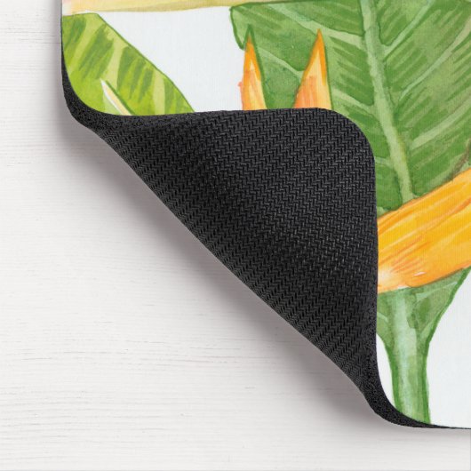 Monogrammm | Exotische Blume Mousepad (Ecke)