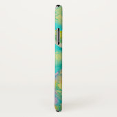 Monogrammm | Farbige tropische Ananas Case-Mate iPhone Hülle (Hinten/Rechts)