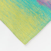 Monogrammm | Farbige tropische Ananas Fleecedecke (Ecke)