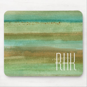 Monogrammm   Felder im Frühjahr I Mousepad