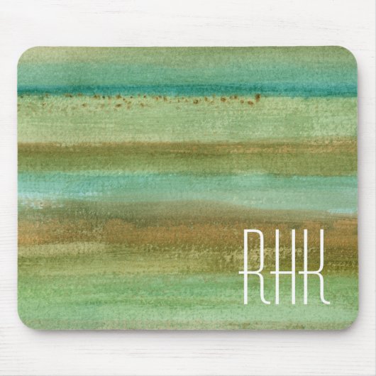 Monogrammm | Felder im Frühjahr I Mousepad (Vorne)