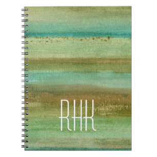 Monogrammm   Felder im Frühjahr I Notizblock