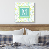 Monogrammm | Freies Muster Leinwanddruck (Insitu (Schlafzimmer))