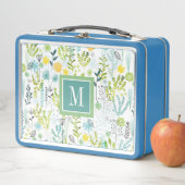 Monogrammm | Freies Muster Metall Lunch Box (Beispiel)