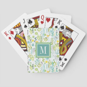 Monogrammm Freies Muster Spielkarten