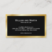 Monogrammm | Führungskraft Gold Visitenkarte (Rückseite)