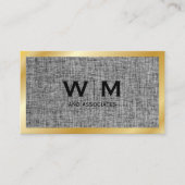 Monogrammm | Führungskraft Gold | Werkstoff Visitenkarte (Vorderseite)