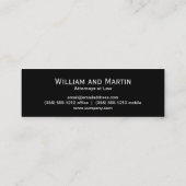 Monogrammm | FÜHRUNGSKRAFT Mini Visitenkarte (Rückseite)