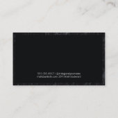 Monogrammm | FÜHRUNGSKRAFT | Real Anwesen Agent Visitenkarte (Rückseite)