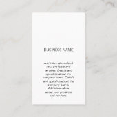 Monogrammm | FÜHRUNGSKRAFT | Unternehmen Visitenkarte (Rückseite)