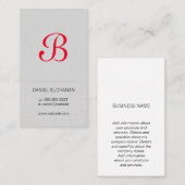 Monogrammm | FÜHRUNGSKRAFT | Unternehmen Visitenkarte (Vorne/Hinten)