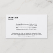 Monogrammm | FÜHRUNGSKRAFT Visitenkarte (Rückseite)