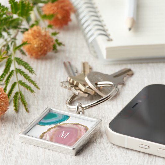 Monogrammm | Gem Stones I Schlüsselanhänger (Seite)