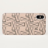 Monogrammm | Geometrisches Rechteck X Case-Mate iPhone Hülle (Rückseite (Horizontal))
