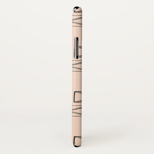 Monogrammm | Geometrisches Rechteck X Case-Mate iPhone Hülle (Hinten/Rechts)