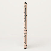 Monogrammm | Geometrisches Rechteck X Case-Mate iPhone Hülle (Hinten/Links)