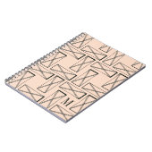 Monogrammm | Geometrisches Rechteck X Notizblock (Linke Seite)