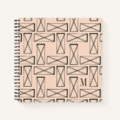Monogrammm | Geometrisches Rechteck X Notizblock (Vorderseite)