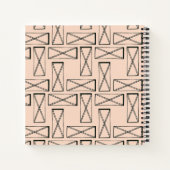 Monogrammm | Geometrisches Rechteck X Notizblock (Rückseite)