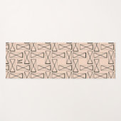 Monogrammm | Geometrisches Rechteck X Yogamatte (Vorderseite (Horizontal))