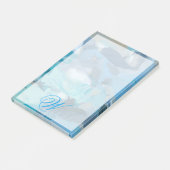 Monogrammm | gequetscht post-it klebezettel (angewinkelt)