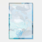 Monogrammm | gequetscht post-it klebezettel (Vorderseite)