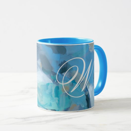 Monogrammm | gequetscht tasse (VorderseiteRechts)