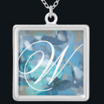 Monogrammm | gequetscht versilberte kette<br><div class="desc">Zuhause Décor</div>