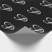 MONOGRAMMM GESCHENKPAPIER (Ecke)