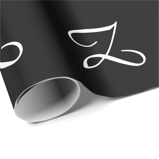 MONOGRAMMM GESCHENKPAPIER (Rolleneckpunkt)