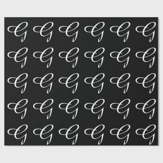 MONOGRAMMM GESCHENKPAPIER (Flach)