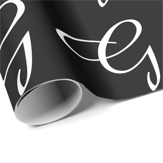 MONOGRAMMM GESCHENKPAPIER (Rolleneckpunkt)