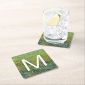 Monogrammm | Gesichtsfeld II Rechteckiger Pappuntersetzer (Vor Ort)