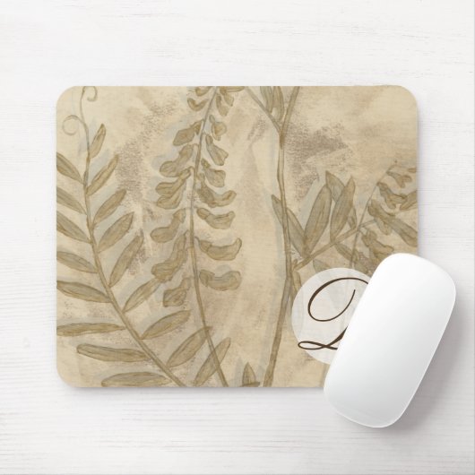 Monogrammm | Gilded Foliage I Mousepad (Mit Mouse)