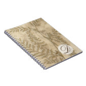 Monogrammm | Gilded Foliage I Notizblock (Rechte Seite)