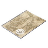 Monogrammm | Gilded Foliage I Notizblock (Linke Seite)