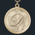 Monogrammm | Gilded Foliage I Vergoldete Kette<br><div class="desc">floral</div>