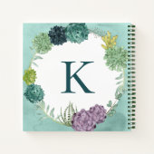 Monogrammm | Glück der Pflanze | Happines kaufen P Notizblock (Rückseite)