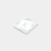 Monogrammm | Glück der Pflanze | Happines kaufen P Post-it Klebezettel (angewinkelt)