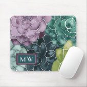 Monogrammm | Glück der Pflanze | Liebe der Ernte Mousepad (Mit Mouse)