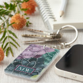 Monogrammm | Glück der Pflanze | Liebe der Ernte Schlüsselanhänger (Vorderseite rechts)