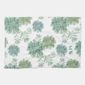 Monogrammm | Glück der Pflanze | Muster Geschirrtuch (Horizontal)