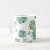 Monogrammm | Glück der Pflanze | Muster Kaffeetasse (Vorderseite Links)