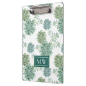 Monogrammm | Glück der Pflanze | Muster Klemmbrett (Links)